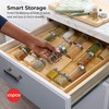 Copco 4 Tier Expandable Bamboo Spice Organizer for Drawers, Adjustable