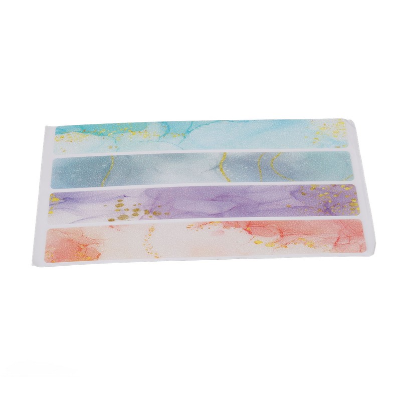 24pcs Bathroom Non Slip Strips Colorful Firm Sticking Waterproof Rubber