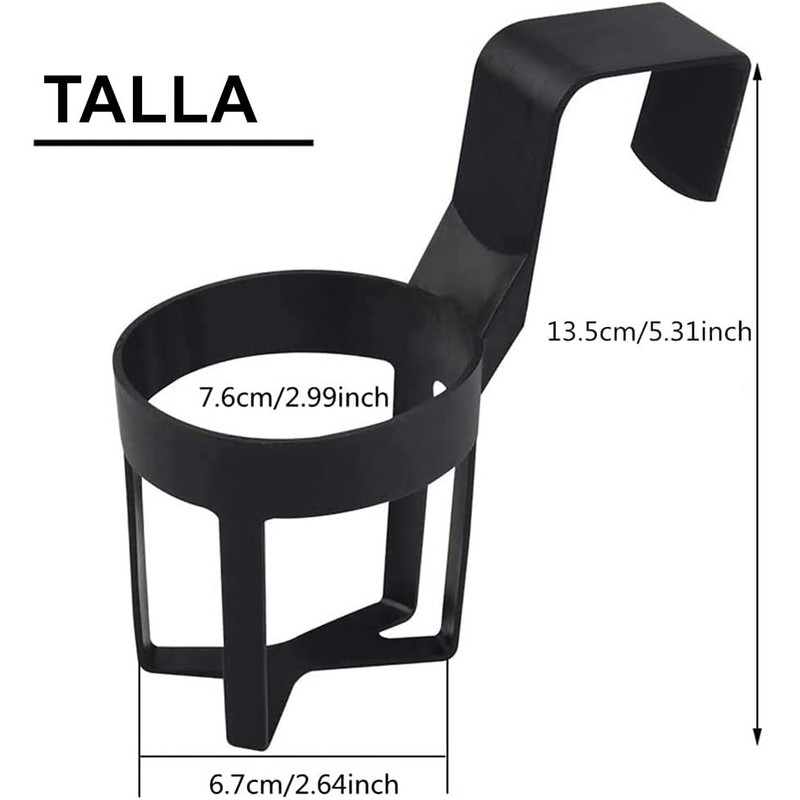 Voarge 2 x Car Bottle Cages Cup Holder ABS Plastic