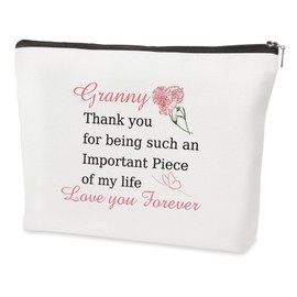 Granny Gifts,Granny Retirement Thank You Womens Day 60th 40th 50th 70th 80th 90th 65th 75th Birthday Thoughtful Mothers Day Christmas Holiday Useful Gift from Grandchildren Makeup Bag