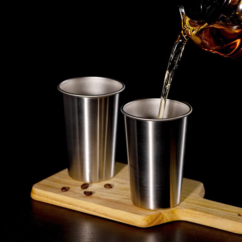 MEWAY Premium Stainless Steel Cups 16 oz Pint Cup Tumbler