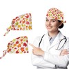 Autumn Leaves Working Cap Scrub Caps for Women, 2 Pcs