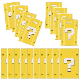 JUELANGER 50 PCS Yellow Party Gift Bags, Plastic Birthday Candy Bags Goodie Bag for Party Supplies