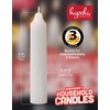 Hyoola Emergency Candles, White Short Tapers, Unscented Emergency Candle for