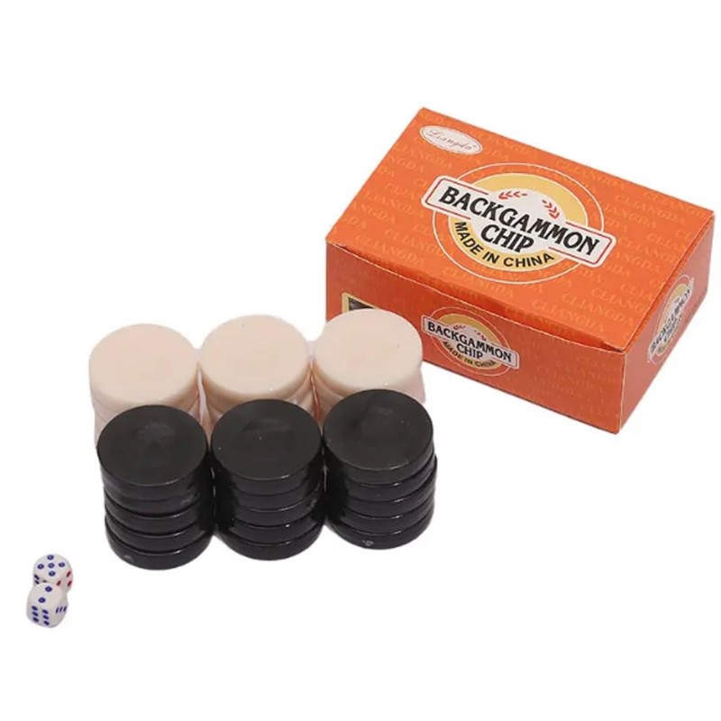 30 Pieces Backgammon Checkers Replacement Set Checker Board Games Playing