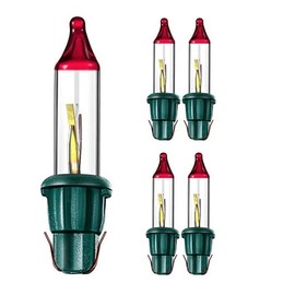 4 Style A Base Mini Bulb Flashers Christmas Tree Lights String Flasher Replacement 2.5 Volt V 0.425 Watt W. Indoor/Outdoor Incandescent. Commonly Used On 50,100 & 150 Light Strings. JL Missouri Parts