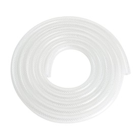 3/8 pulgadas ID x 19/32 pulgadas OD – Manguera trenzada transparente de plástico de vinilo de 10 pies, tubo de PVC reforzado flexible de alta presión para transferencia de agua, aceite de aire, última intervensión de BPA y no tóxico