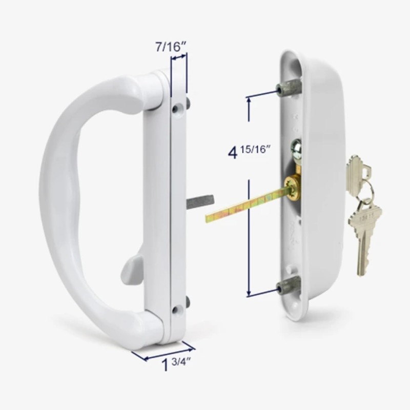 Easy Fix Hardware Sliding Patio Glass Door Keyed Mortise Style