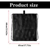 Mesh beach bag, drawstring gym bag, black mesh bag, mesh