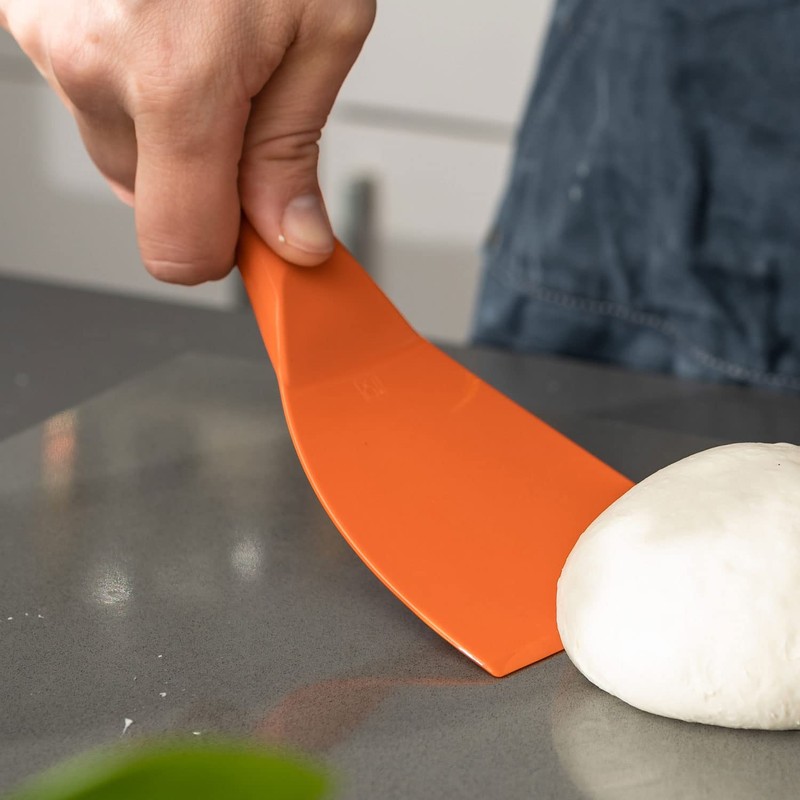 FUMOSA Flexible Dough Spatula, 10 cm, Dough Cutter, Dough Spatula,