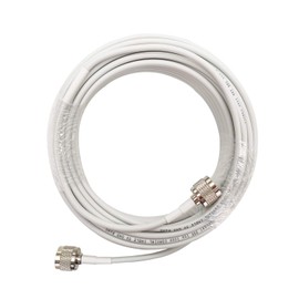 HiBoost 50ft Ultra Low Loss Coaxial Cable with N-Male to N-Male Connector for Cell Phone Signal Booster, Splitters, Outdoor Antenna and Indoor Antenna