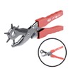 Famex 3519 Revolver Hole Punch Pliers with Handle Support with