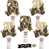 Blulu 70 Birthday Party Decorations Set Golden Birthday Centerpiece Sticks