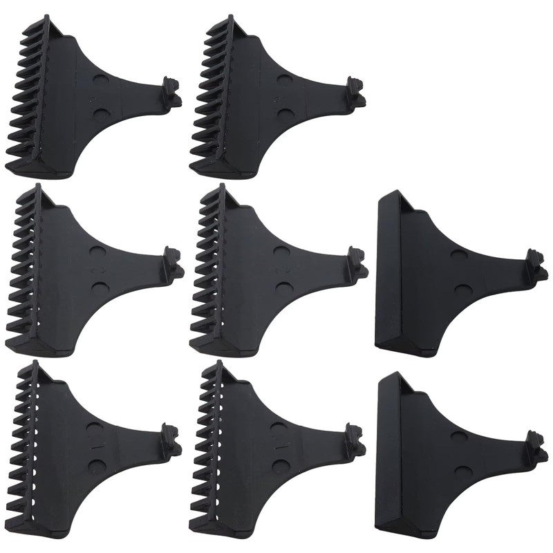 8Pcs Universal Hair Trimmer Clipper Limit Comb Guide Sets Replacement