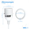 E27 Lamp Socket with 3.5 m / 5 m Cable,