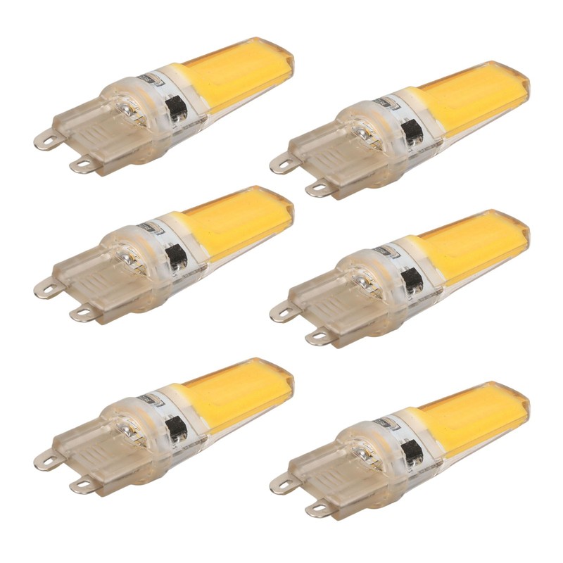 6pcs G9 LED Light Bulb COB Dimmable Professional G9 LED