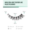 DALLAIS Wispy Cat Eyelashes Demi Wispy C Curl Synthetic Clear