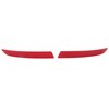 1 Pair Rear Bumper Reflector 63147318556 Red Housing Strong Retroreflection