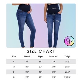 Savi Parker Women’s Maternity Jeans Over The Belly - Fall Maternity Clothes-Pregnancy Must Haves Fall and Winter Maternity Clothes (M, Medium Wash)