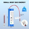 3.7 Volt Rechargeable Battery with PH2.0 Plug, for Speakers, Toys,