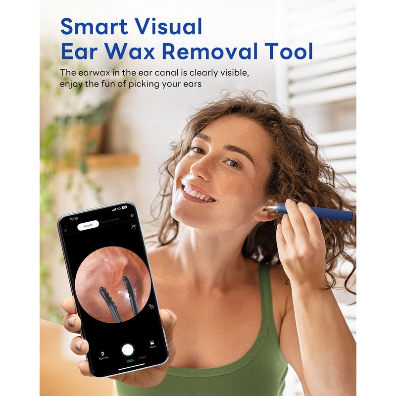 MEKK Ear Wax Removal Kit S5 with 10 MP Camera,