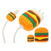 Maíz Funda Protector Cubo Cargador Cable Hamburguesa Kawaii