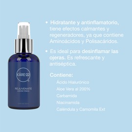 KareCo REJUVENATE Loción Tónica | Tonico Facial con Acido Hialuronico para una Hidratación Profunda | Controla el exceso de grasa y revitaliza tu piel instantáneamente | Skin Care Premium