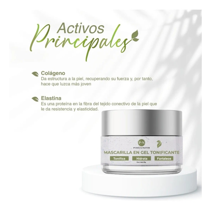 Mascarilla En Gel Hidratante Tonificante Colganeo Y Elastina