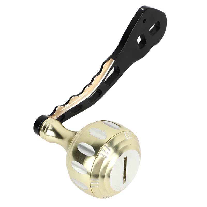 Fishing Reel Handle Aluminum Alloy Prevent Slip Ergonomic Replacement Baitcasting