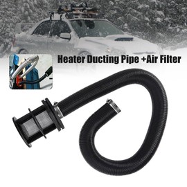 25mm Air Intake Filter Silencer and Intake Pipe with Clip for Webasto Diesel Auxiliary Heater, Parking Air Diesel Heater Kit