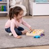 Melissa & Doug Wooden Cars Vehicle Set in Wooden Tray