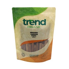 Trend Organic True Ceylon Cinnamon Sticks - Culinary Delight with a Sweet and Warm Flavour, Perfect for Baking and Cooking, and DIY Festive Holiday Decorations, Certified Organic, No Additives, 125g