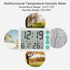 Indoor Digital Temperature Humidity Meter Multifunctional Electronic Thermometer Hygrometer with