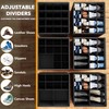 SpaceAid Shoe Organizer for Closet, 2 Pack Foldable Shoe Storage