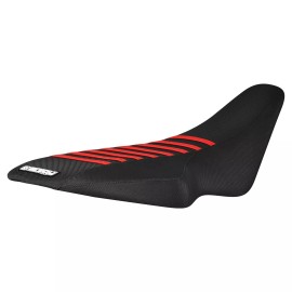 Suzuki 2006-2012 Suzuki LTR 450/LTR450 gripper seat cover   all BLACK / RED ribs #194