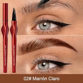 Erinde Lápiz de Cejas 4D Líquido con Efecto Microblading, 02#Light brown