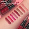 evpct Dark Red Gradient Matte Lipstick Lip Liner Combo Set