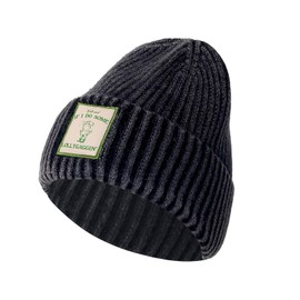 Isurrender Retro Vintage Patch Beanie Collection Funny Knit Hats Beanies and Gorros for Animal Lovers and Outdoor Enthusiasts, Black-if I Do, One Size