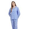 GLOBAL Ladies Pyjamas Set 100% Cotton Womens PJs Long Drawstring