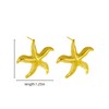Gold Earrings for Women Statement Starfish Earrings Boho Fashion Beach