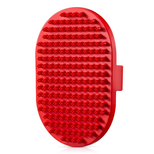 Dog bath brush, ROPO rubber massage pet shampoo brush, used