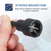 sourcing map 2pcs Magnetic Nut Driver 15mm Hex Drive Socket