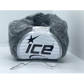 Ice Yarns Grey Fuzzy Lace #0 Weight Yarn 69587 Ice Yarns Sale Winter 30gr 306yds