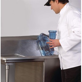 San Jamar Rapi-Kool Cold Paddle Chill Utensil for Chilling Soups and Hot Liquids In Restaurants and Kitchens, Plastic, 64 Ounces, Blue, (Set of 2)