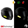 VFLUO - Kit 4 Strips Fluorescent Yellow Reflective Motorcycle Helmet