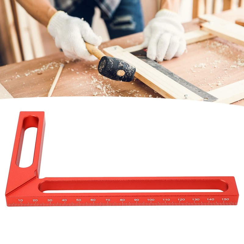 Carpenter Square L Shape Aluminum Alloy Height Measuring Scribing 90°