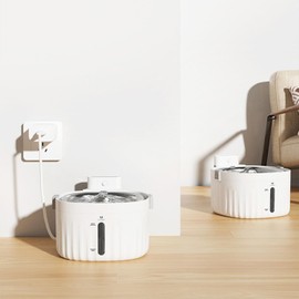 HANAMYA Automatic Pet Water Fountain with Smart Sensing System, Battery and USB, 2L Capacity