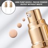 Pack of 2 Pump Heads for Cosmetic Foundation Bottles, Golden