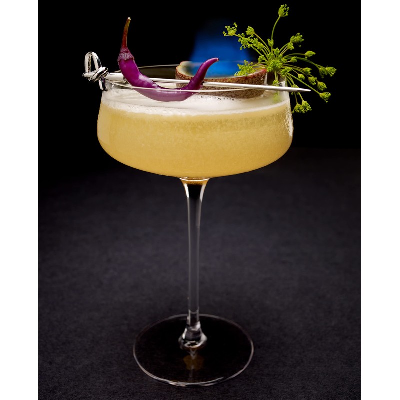 Barfly Cocktail Picks, Bamboo Knot, Stainless Steel, 4.5", Set of