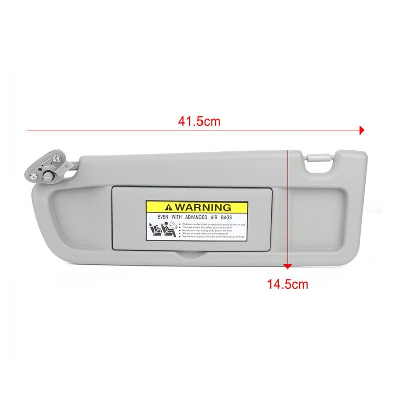 SCITOO Grey Left Driver Side Sun Visor Compatible for Honda